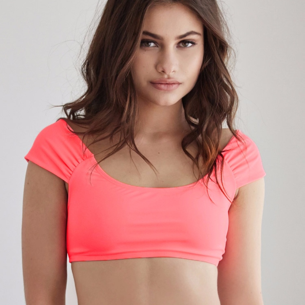 Off The Shoulder Swim Top